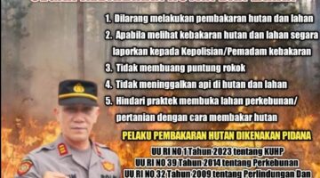 Pencegahan Karhutla Jadi Prioritas, Polsek Bukit Tusam Dorong Warga Gunakan Cara Aman Kelola Lahan