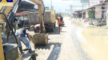 Jalan Lintas Aceh Tenggara–Medan Pascabanjir Sudah Dibersihkan, BPJN Aceh 3.5 Kerahkan Alat Berat
