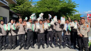 Sambut Idul Adha 1447 H, Kapolres Aceh Tenggara Salurkan Bantuan Beras dari Kapolda Aceh kepada Personel