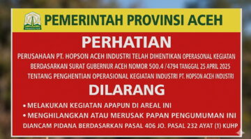 Saat Larangan Tinggal Tulisan, PT Hopson Tetap Produksi dan Negara Dinilai Gagal Menegakkan Hukum Lingkungan