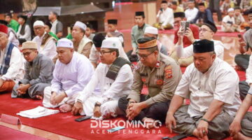 Sambut Tahun Baru Islam 1448 H, Kasat Binmas Polres Aceh Tenggara Hadiri Zikir dan Doa Bersama di Masjid Agung At-Taqwa