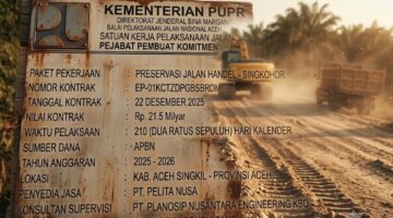 Saat Dikonfirmasi Soal Proyek Jalan Handel–Singkohor, Pelaksana PT Pelita Nusa Justru Pertanyakan Status Wartawan