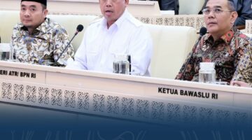 Menteri Nusron Laporkan Realisasi Anggaran Kementerian ATR/BPN Tahun 2025 kepada Komisi II DPR RI