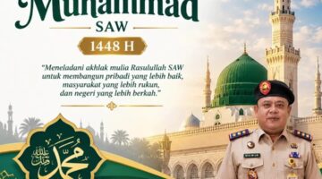 Keluarga Besar Kantor Pertanahan Kabupaten Aceh Tenggara mengucapkan: Selamat Memperingati Maulid Nabi Muhammad SAW 1448 H.