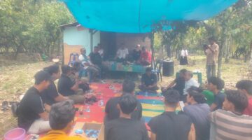 Pembentukan Struktur FS Gala Kecamatan Bukit Tusam Disertai Sosialisasi Pencegahan Bahaya Narkoba di Desa Empat Lima.