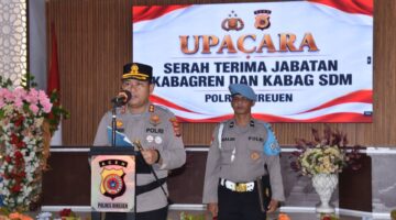 Kapolres Bireuen Pimpin Serah Terima Jabatan Kabagren dan Kabag SDM